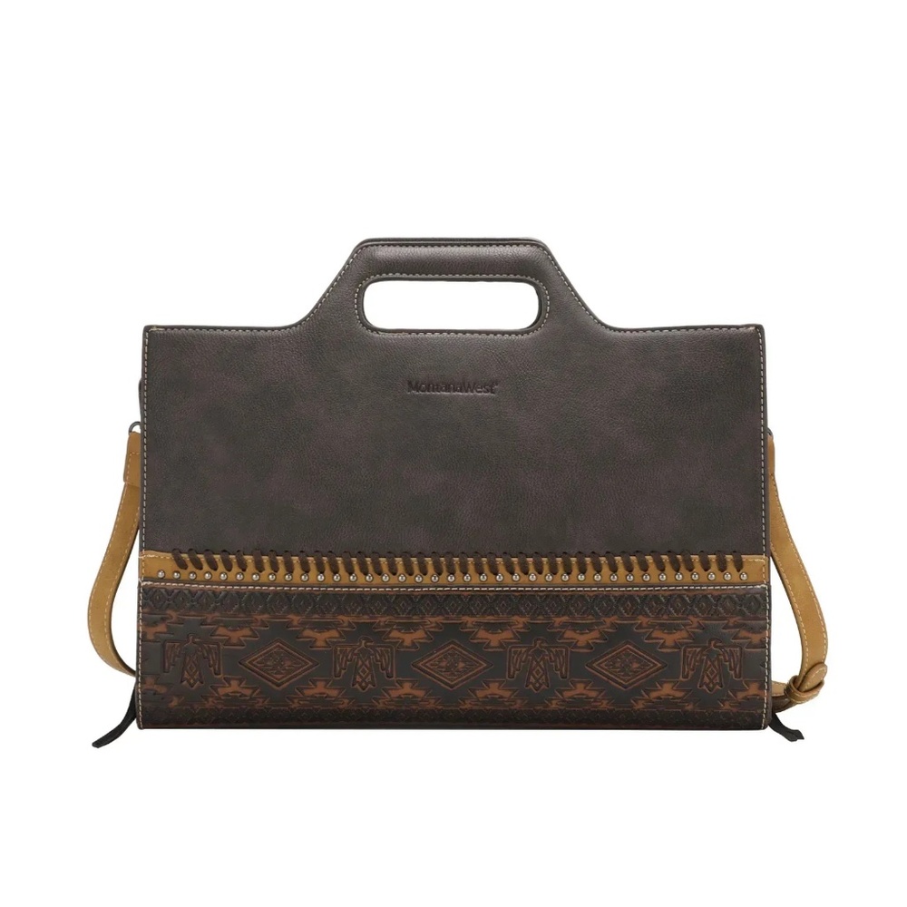 Montana West Aztec Laptop Case Coffee NWT